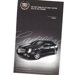 2007 Cadillac CTS BOSE Edition Luxury Car Sedan 2000s Print Ad